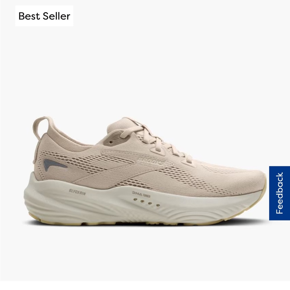 Brooks Glycerin 22 in Almond Peach Colorway